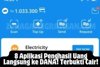 8 Aplikasi Penghasil Uang Langsung ke DANA! Terbukti Cair! 8 Aplikasi Penghasil Uang Langsung ke DANA! Terbukti Cair!